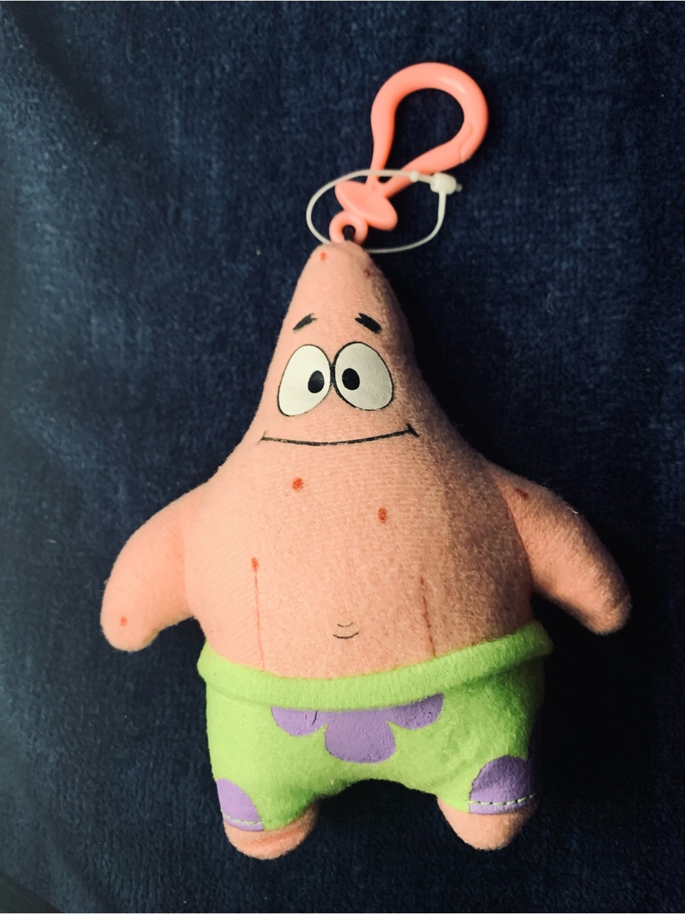 Nickelodeon Patrick Star Pink and Green Plush Clip-On